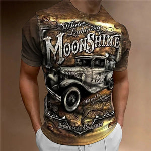 T-shirt Moto Homme 1976 Racing Vintage Imprimé 3D Manches Courtes - vue 19