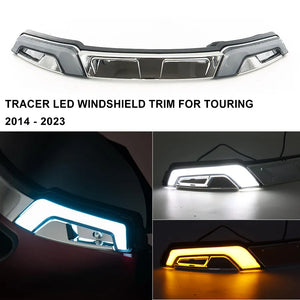 Kit d'Éclairage LED de Contour de Pare-brise pour Harley Touring Street Glide 2014-2023 – photo 1/8