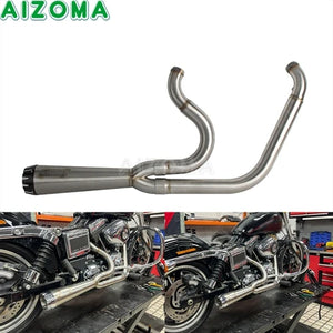 Collecteur d'échappement pour Harley-Davidson Dyna FXDF FXDL FXDLS FXDB FXD FXDC FXDWG – photo 8/10