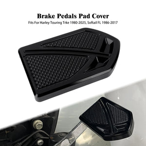 Cache de pédale de frein noir et chromé pour moto Harley-Davidson - vue 8