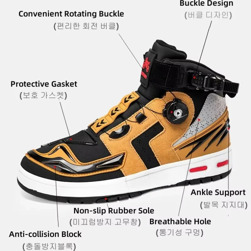 Bottines moto respirantes - vue 2