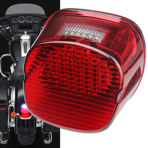 Feu arrière LED rouge ou fumé pour Harley - vue 4