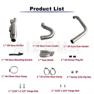 Collecteur d'échappement pour Harley-Davidson Dyna FXDF FXDL FXDLS FXDB FXD FXDC FXDWG – photo 3/10