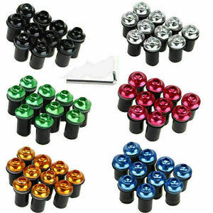 Lot de vis colorées de fixation pour pare-brise moto - vue 1