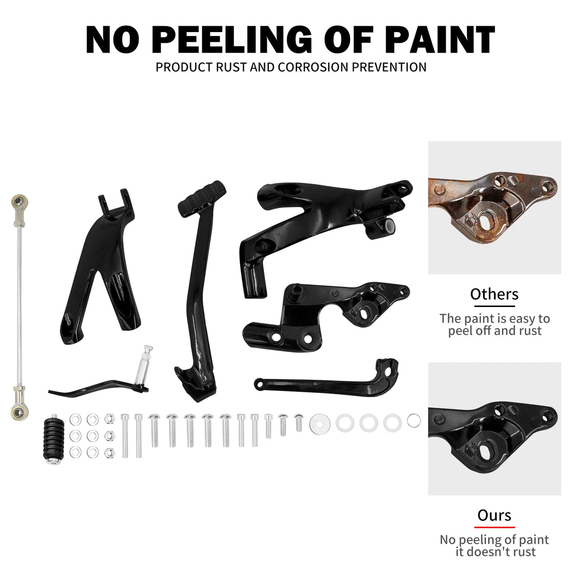 Kit commandes avancées avec repose-pieds et leviers pour Harley-Davidson Softail Street Bob FXBB, FXLR/FXLRS et FXST 2018 et plus – photo 2/7