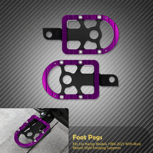 Repose-pieds / repose-pieds passager pour Harley-Davidson Sportster XL 883 1200 Touring Softail Dyna Electra Glide Low Rider – photo 12/12