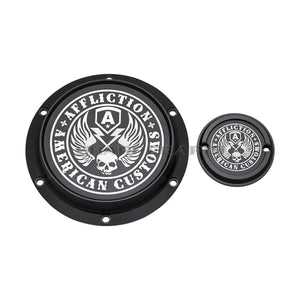 Derby cover et cache d'allumage gravés pour Harley Sportster - vue 7