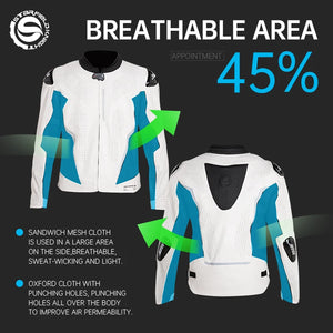 Blouson moto été en mesh respirant - vue 4