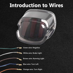 Feu arrière LED multifonction stop, clignotant et éclairage de plaque pour Harley Touring, Sportster, Softail - vue 6