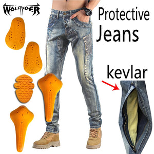 Jean moto homme renforcé Kevlar/Aramide avec protections - vue 7