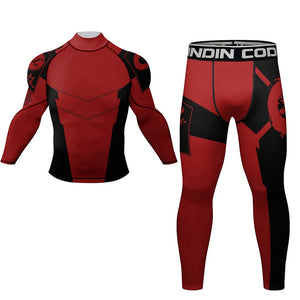 Ensemble compression rashguard + short MMA - vue 13