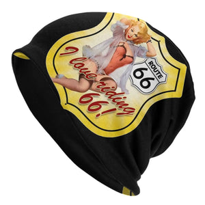 Bonnet tricoté biker Route 66 pour l'hiver - vue 27