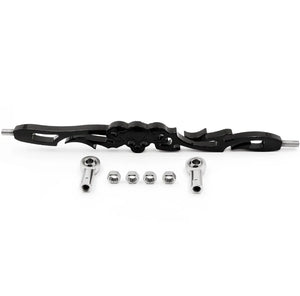 Tringlerie de sélecteur chromée motif tête de mort - Harley Softail, Dyna Wide Glide, Touring – photo 6/8