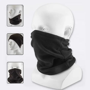 Cagoule polaire noire pour la conduite moto en hiver - vue 9