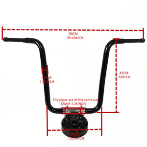 Guidon ape hanger pour Harley Road King et Softail - vue 3