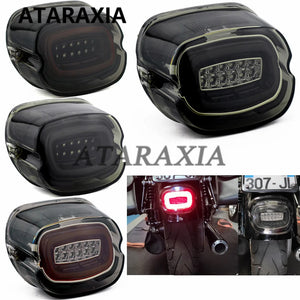 Feu arrière LED vintage rond noir style bobtail pour Harley-Davidson - vue 5