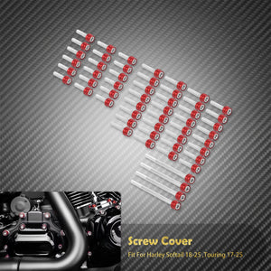Kit de 54 vis décoratives de cylindre moteur M8 pour Harley-Davidson Touring, Softail 2017-2025 – photo 12/12