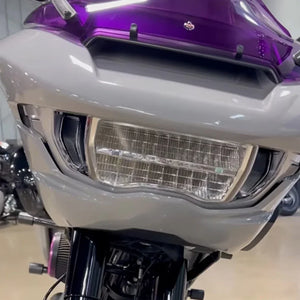Grille de ventilation noire en maille pour carénage Harley-Davidson Road Glide - vue 3
