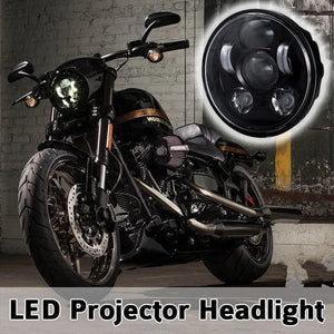 Phare LED noir 5,75 pouces avec feu de jour DRL 40W pour Harley Sportster 1200 et 883 - vue 4
