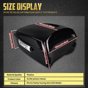 Top Case King Tour Trunk 13,7" avec Doublure Moquette - Harley-Davidson Touring CVO 2014-2025 – photo 6/8