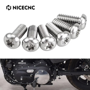 Vis de couvercle de derby titane pour Harley Sportster - vue 1