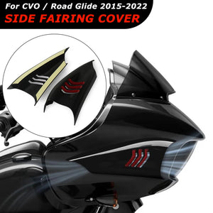 Déflecteur d'air latéral noir pour Harley Road Glide - vue 1