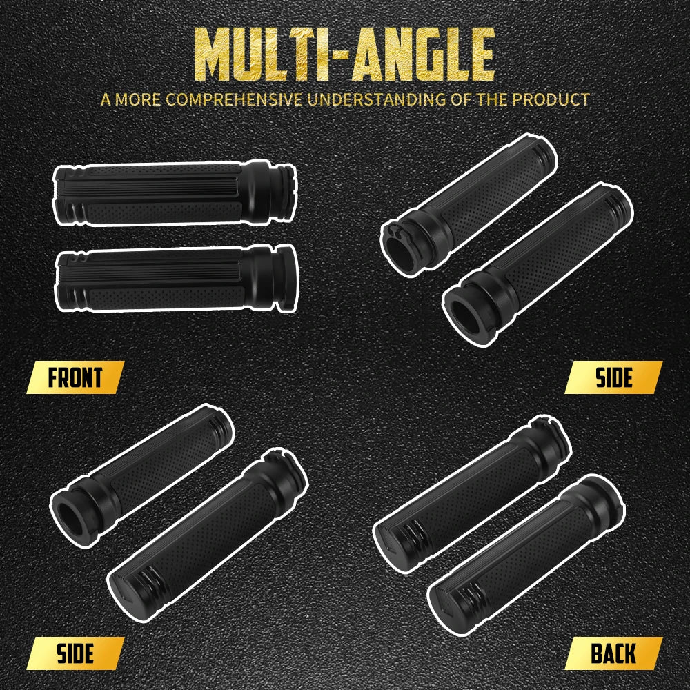 Poignées de guidon 1'' (25mm) - Harley Touring, Softail, Sportster XL/XR, Dyna, V-Rod VRSC, Street Glide, Fat Boy – photo 2/9