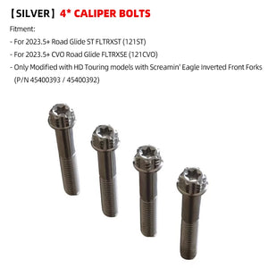 Boulons Titane Étrier/Garde-boue Avant Antivol pour Harley 121 CVO/ST, 117 Road/Street Glide – photo 21/26