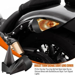 Lentille de clignotant pointue pour Harley Softail - vue 2