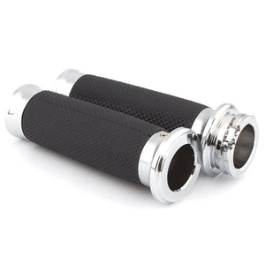 Poignées de guidon chromées pour Harley Sportster Dyna Softail - vue 3