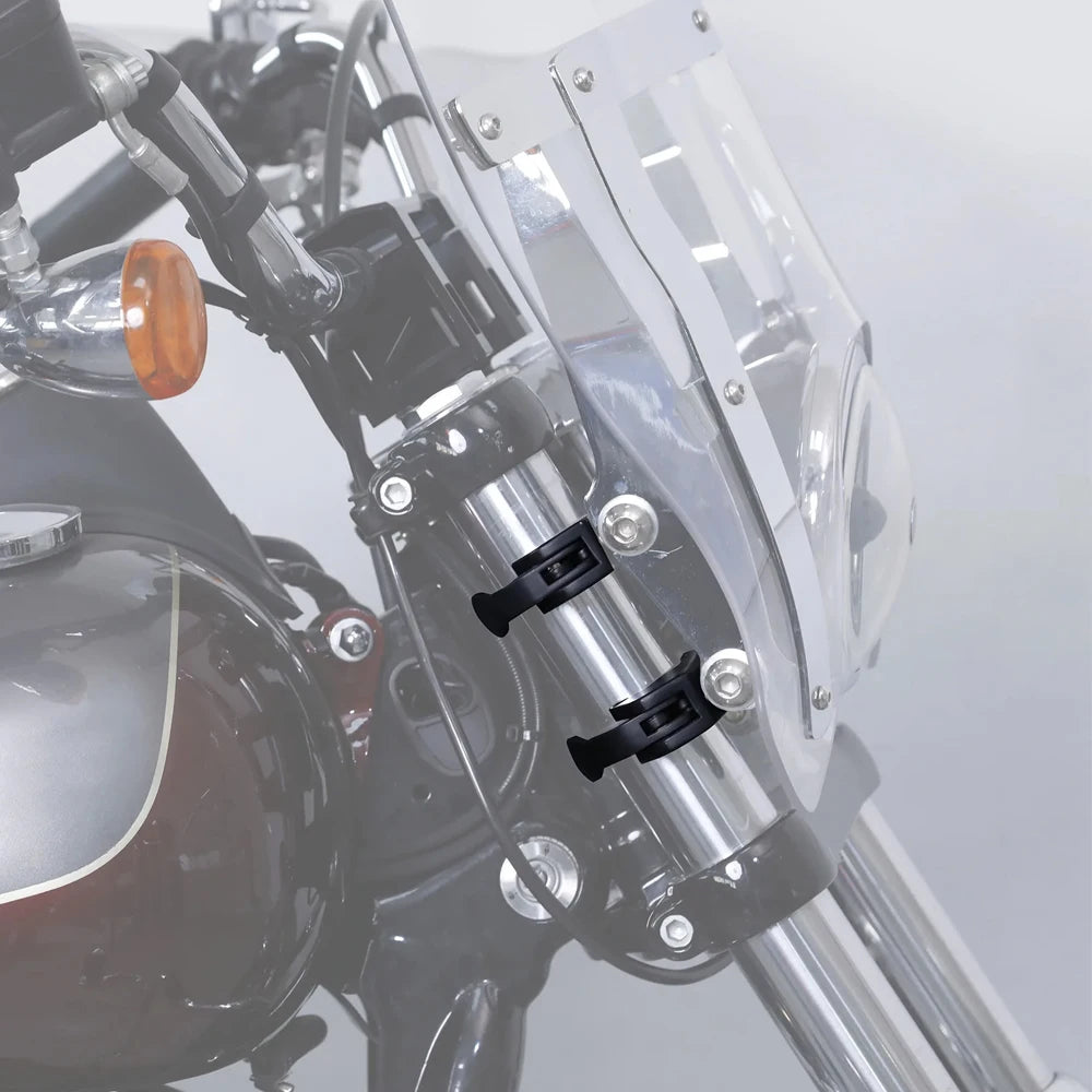 Pinces de Pare-Brise à Déverrouillage Rapide 41mm - Harley-Davidson Nightster 975 – photo 2/8