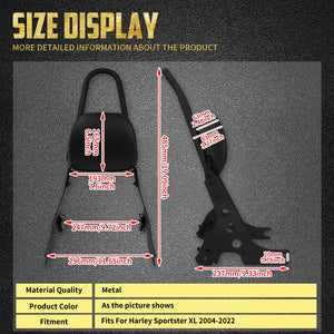 Dossier Passager Amovible (Sissy Bar) - Harley-Davidson Sportster XL 2004-2022 – photo 6/7