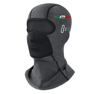 Cagoule moto noire portée sous le casque - vue 8