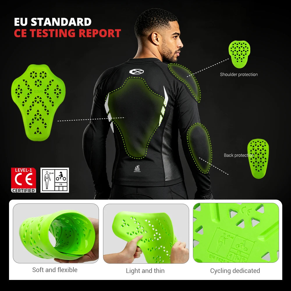 Blouson moto homme noir protections intégrées - vue 2