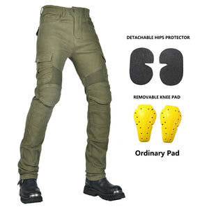 Pantalon motocross homme noir, protections genoux et hanches - vue 13
