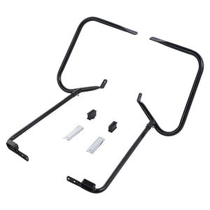 Barre de protection chromée soutenant les sacoches d'une Harley-Davidson Touring - vue 10