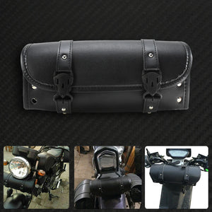 Sacoche Latérale de Selle Noire/Marron (Tool Bag) - Harley-Davidson Touring, Softail, Sportster, Dyna – photo 7/8
