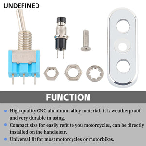 Interrupteur de guidon rétro aluminium pour Harley - vue 4
