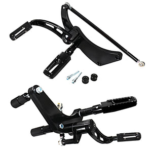 Kit commandes avancées en aluminium billette poli pour Harley-Davidson FXBB Street Bob, Softail Low Rider FXLR 2018-2024 – photo 6/7