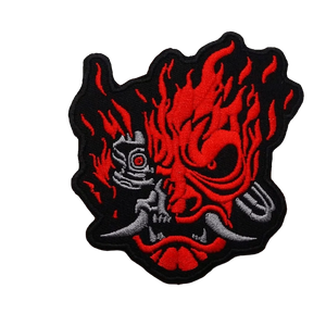 Écusson brodé tête de diable rouge - vue 4