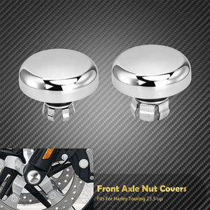 Caches d'écrou d'axe avant - Harley Touring CVO Street Road Glide FLHXSE 2023 et +, FLHX, FLTRX, Ultra FLHXU – photo 13/13