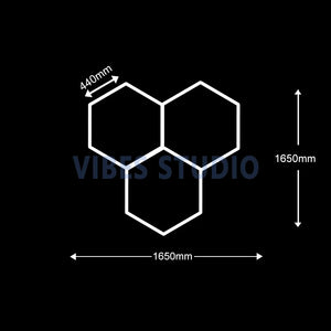 Panneau LED hexagonal nid d'abeille 6500K pour garage, salon de coiffure et atelier – photo 10/36