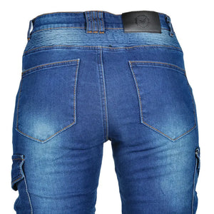 Pantalon moto femme double zip, protections genoux et hanches - vue 5
