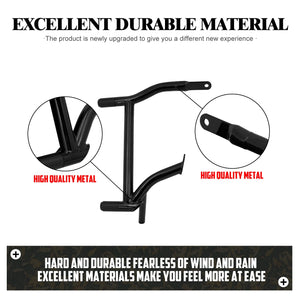 Barres de Protection Arrière pour Sacoches (Guard Rails) Noires - Harley-Davidson Touring Electra Glide, Street Glide, Road Glide, Road King 1996-2008 – photo 3/6