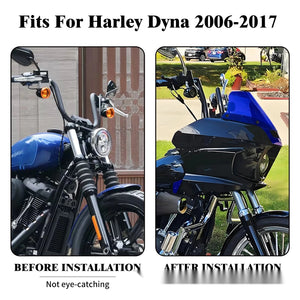 Kit Carénage de Phare Avant avec Pare-brise et Support - Harley-Davidson Dyna 2006-2017 – photo 3/11