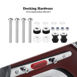 Kit de Fixation Rapide (Docking Hardware) pour Sissy Bar/Porte-Bagages Solo - Harley-Davidson Softail 1984-2017 – photo 1/6