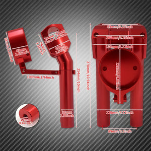 Kit de Rehausseurs de Guidon 10" avec Support Compteur (Kickback Risers) - Harley-Davidson Softail Low Rider S 2022-2024 – photo 5/9