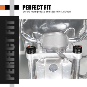 Caches d'Étrier de Fourche Supérieurs (Paire) Aluminium - Harley-Davidson Sportster 883/1200 – photo 2/9