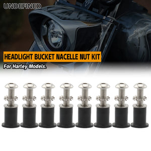 Kit vis de nacelle de phare pour Harley Touring - vue 1