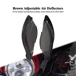 Ailerons déflecteurs d'air réglables pour carénage batwing - Harley-Davidson Touring Electra Glide, Street Glide, Tri Glide 2014 et plus – photo 8/10